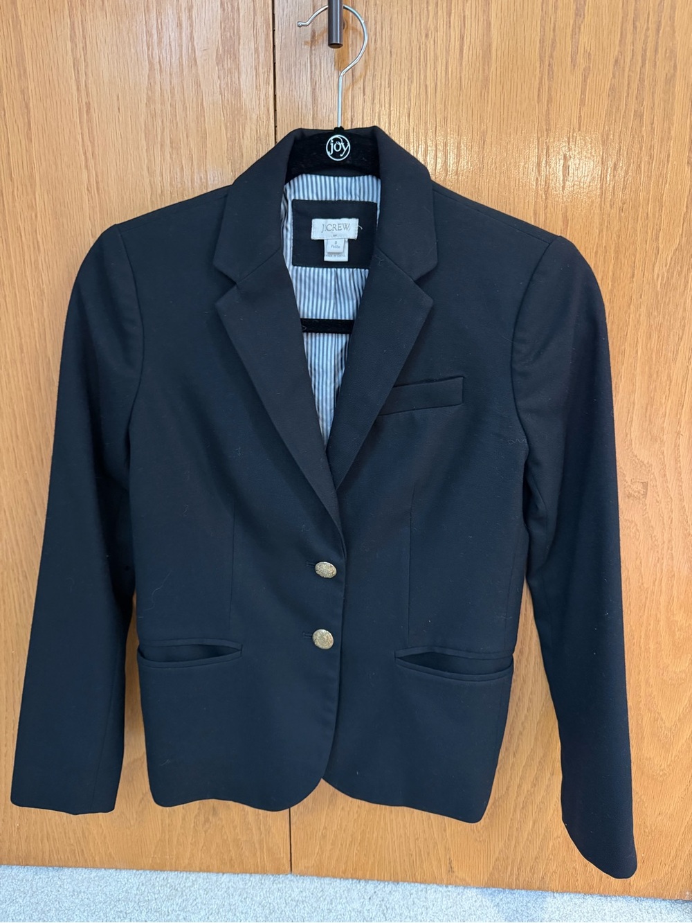 J. Crew Black Women's Two-Button Tailored Blazer